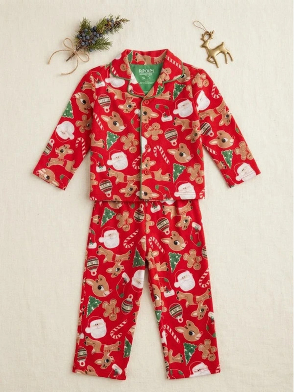Rudolph the Red-Nosed Reindeer Toddler Christmas Pajama Set